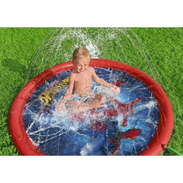 spiderman_quot_child_lawn_4.webp Bestway Sprinklers-Spider-Man 65" Child Lawn Sprinkler Splash Pad, Ages 2+